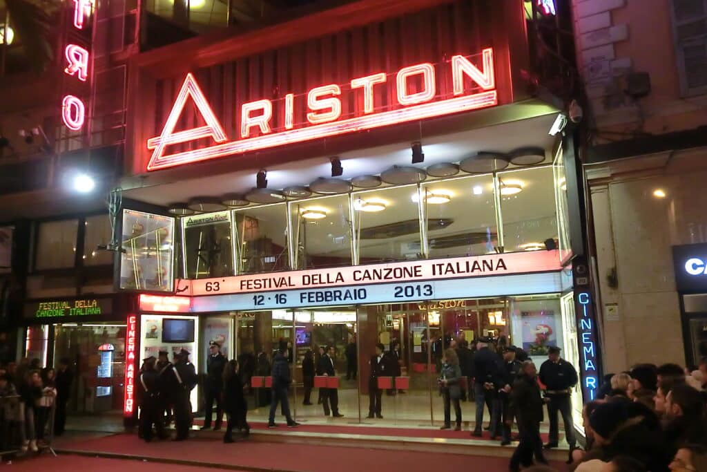 Das Ariston-Theater, in dem das Sanremo-Festival stattfindet