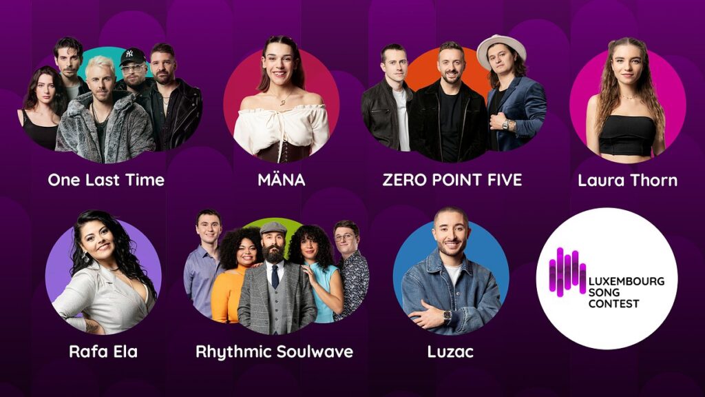 Auswahl des Luxembourg Song Contest 2025 - Credit RTL
