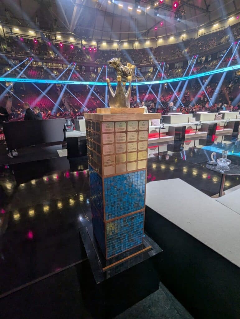 Den Stora Sångfågeln, the Melodifestivalen trophy