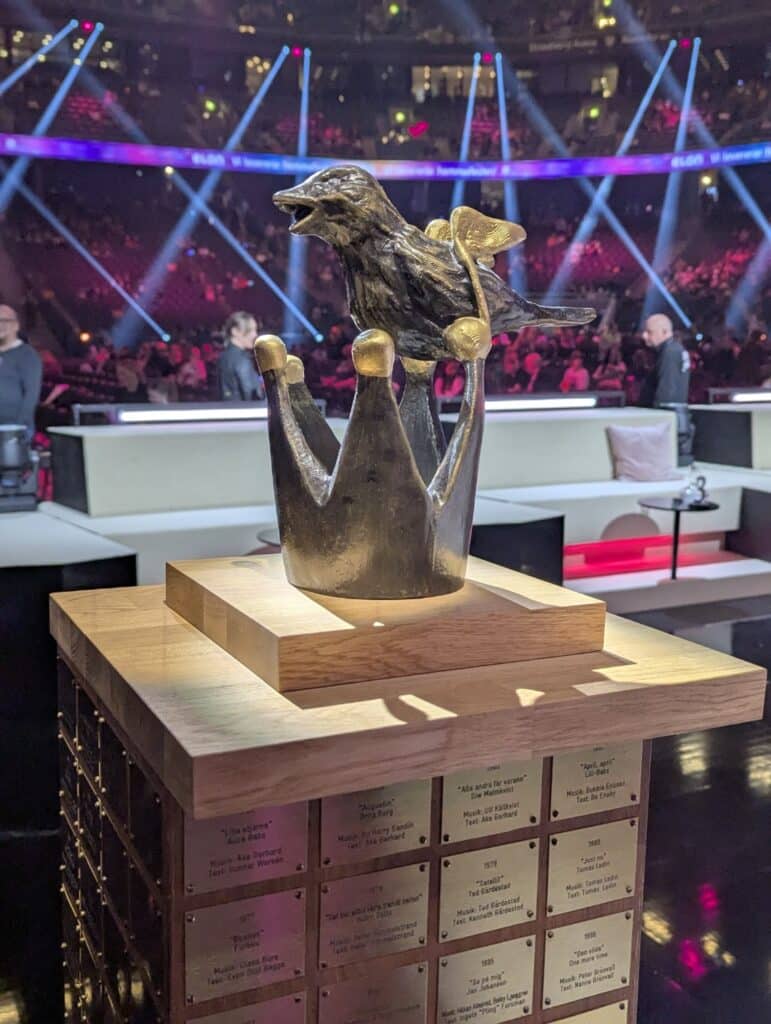Den Stora Sångfågeln, the Melodifestivalen trophy