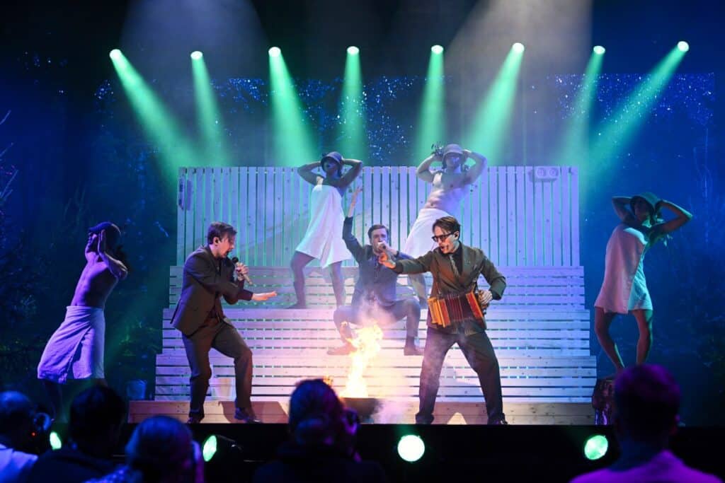 KAJ beim Melodifestivalen 2025 - Foto SVT / Stina Stjernkvist / EBU