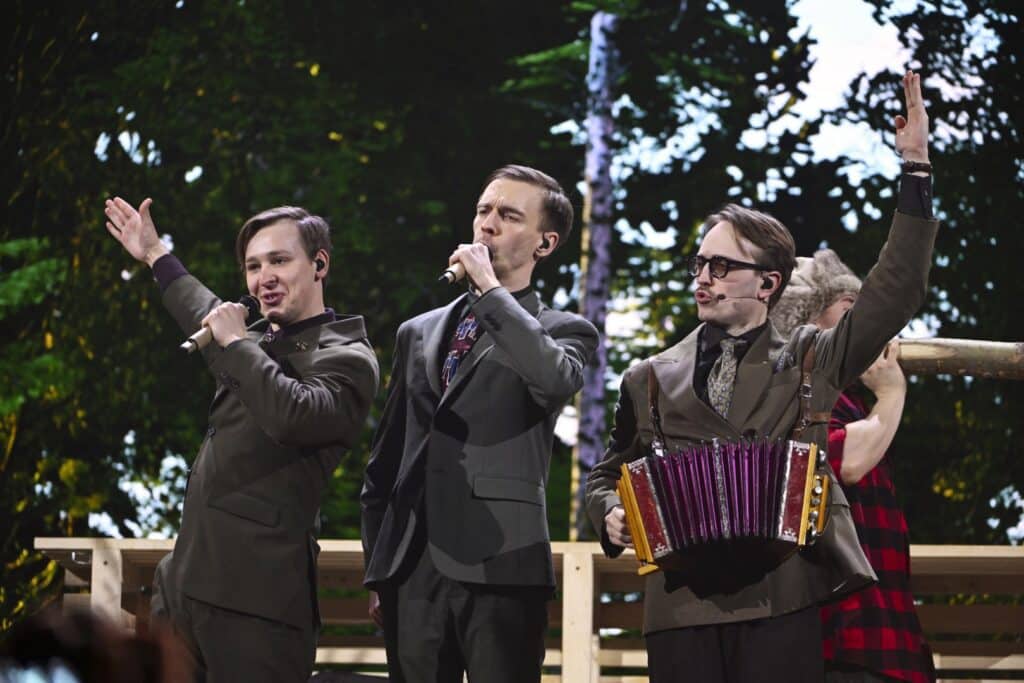 KAJ beim Melodifestivalen 2025 - Foto SVT / Stina Stjernkvist / EBU