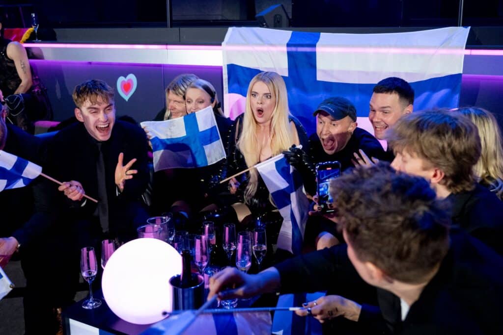 Erika Vikman à l'annonce de sa sélection pour la finale - SF2 / Credit Sarah Louise Bennett / EBU