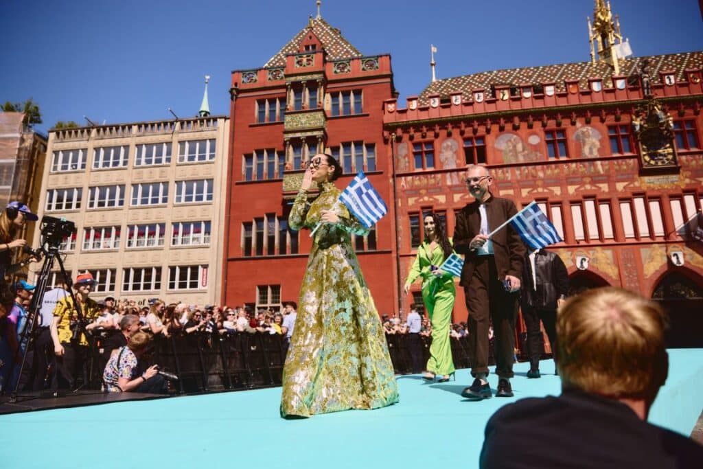 The artists of the 69th Eurovision Song Contest step out on the Turquoise Carpet in Basel - Credit Alma Bengtsson / EBU