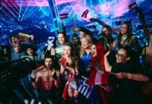 Les artistes après leur victoire - SF2 / Credit Sarah Louise Bennett / EBU