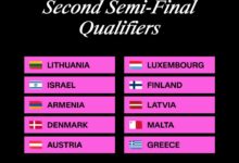 Pays qualifiés à la seconde demi-finale Eurovision 2025 - Illustration Instagram @eurovision