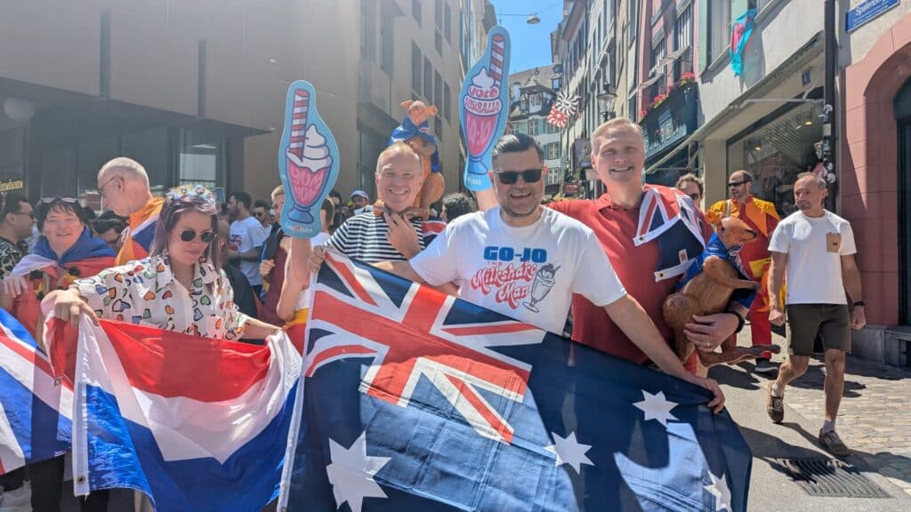 Eurovision fans at the Turquoise Carpet