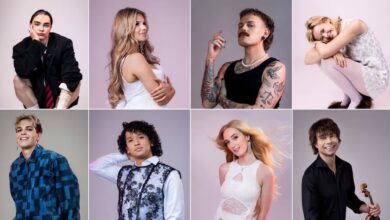 Melodi Grand Prix 2026 - Mileo, emma, JONAS LOVV, Hedda Mae, STORM, Leonardo Amor, Silke og Alexander Rybak - Credit Julia Marie Naglestad / NRK